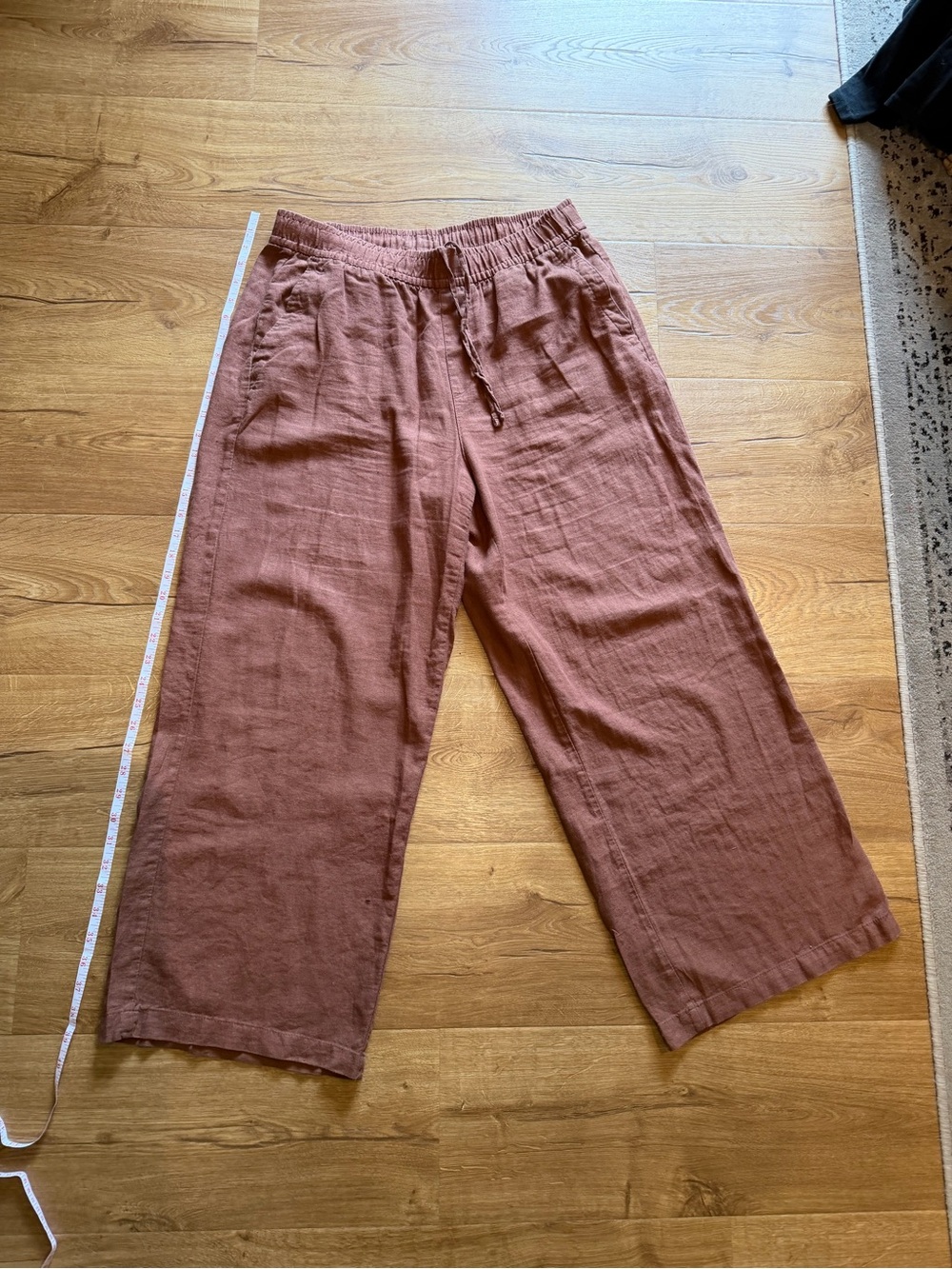 Old Navy Men's Wide-Leg Drawstring Pants - Rust Brown